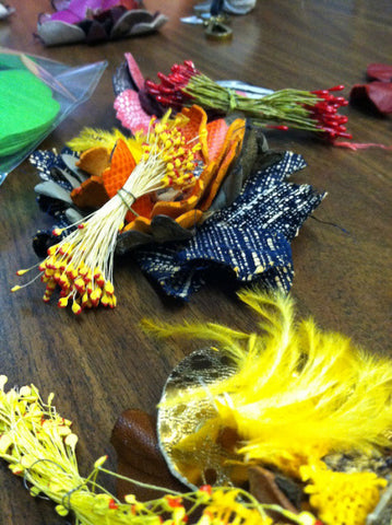 millinery pips and feathers