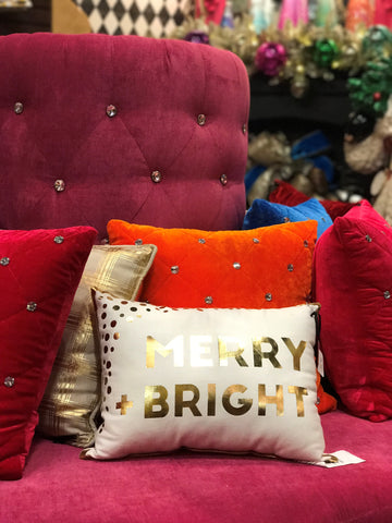 Merry & Bright pillow