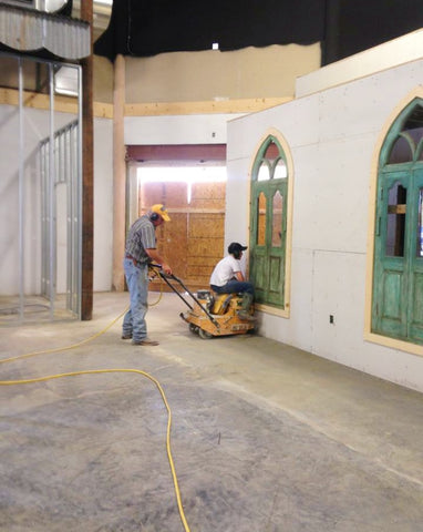 Repurposed doors for windows 