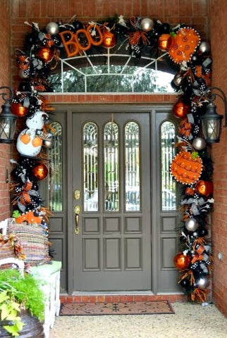 Becky's Halloween Front Door 