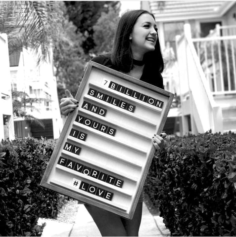 White Letterboard with Black letters