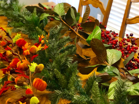 Fall Garland Ingredients 