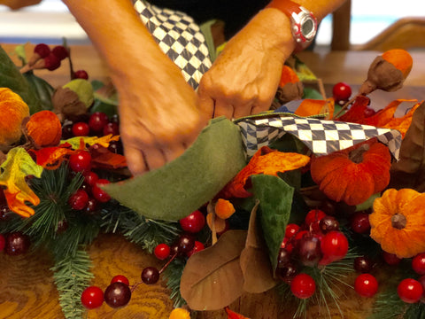 Bow Tie Bows for Fall Garland 