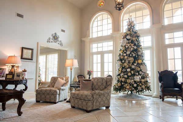 Silver, Gold and White Christmas Home Tour 
