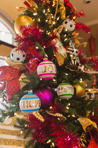 Joy, Hope and Merry Christmas Ornaments 