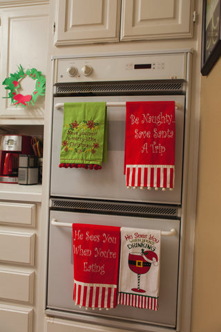 Festive Holiday Cup Towels 