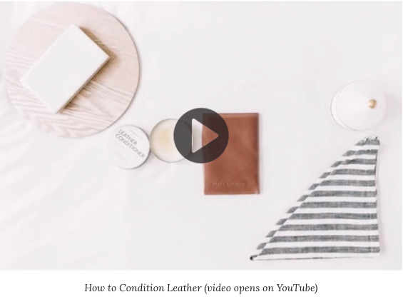 How to condition your leather handbag