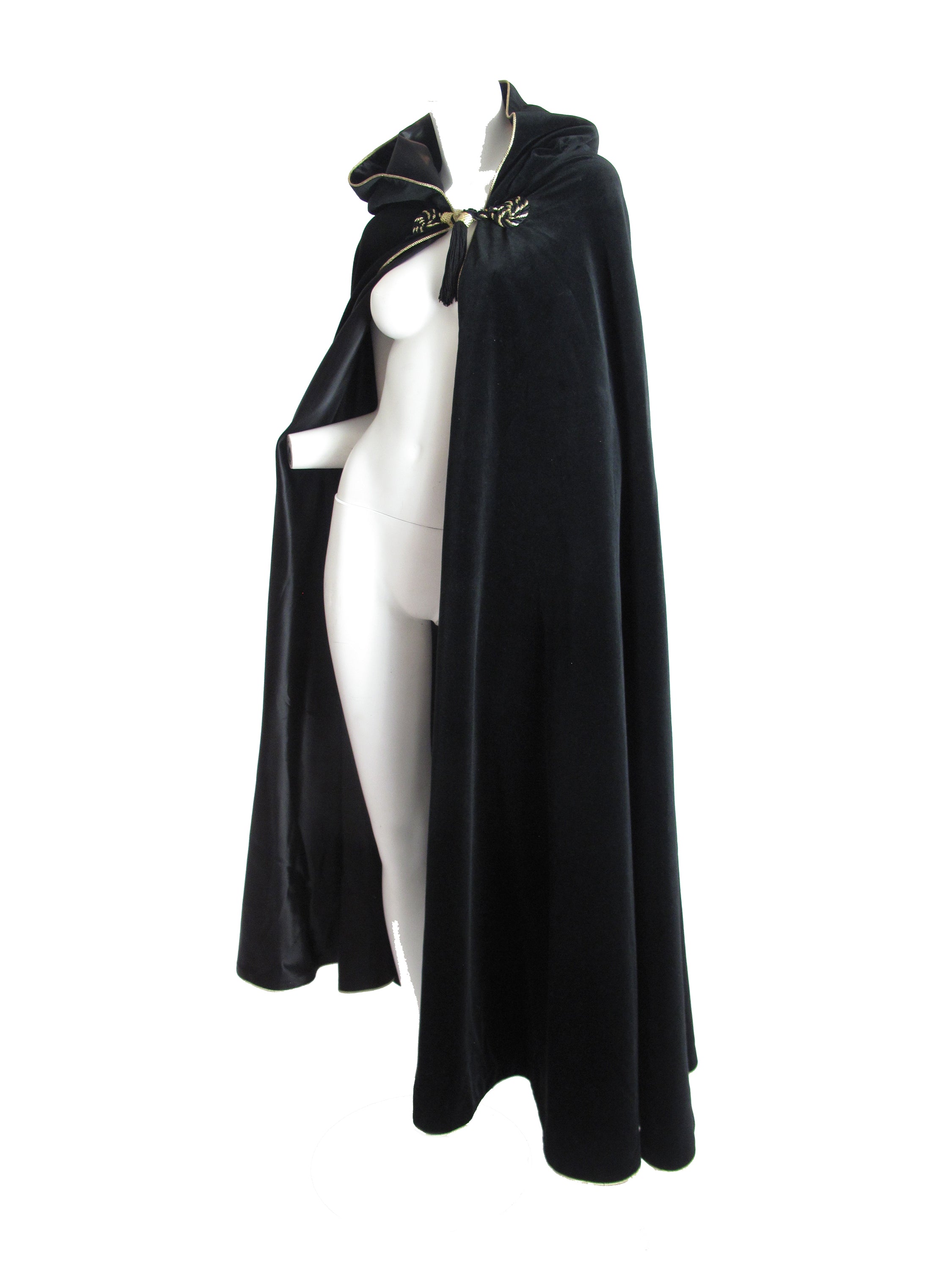 yves saint laurent velvet cape