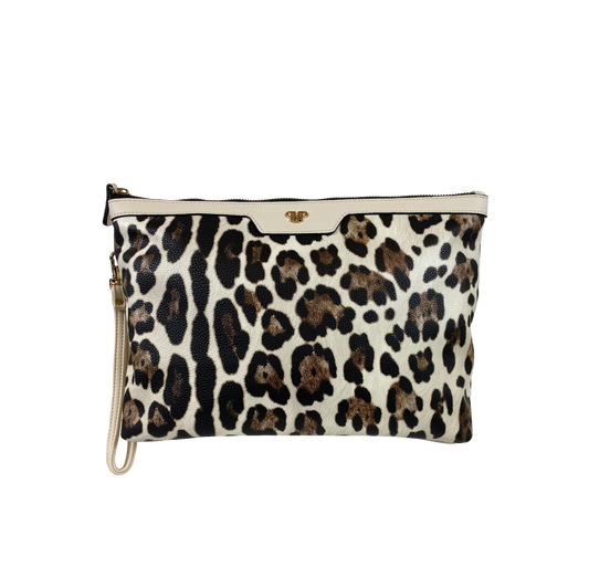 Litt Makeup Case - Cream Leopard