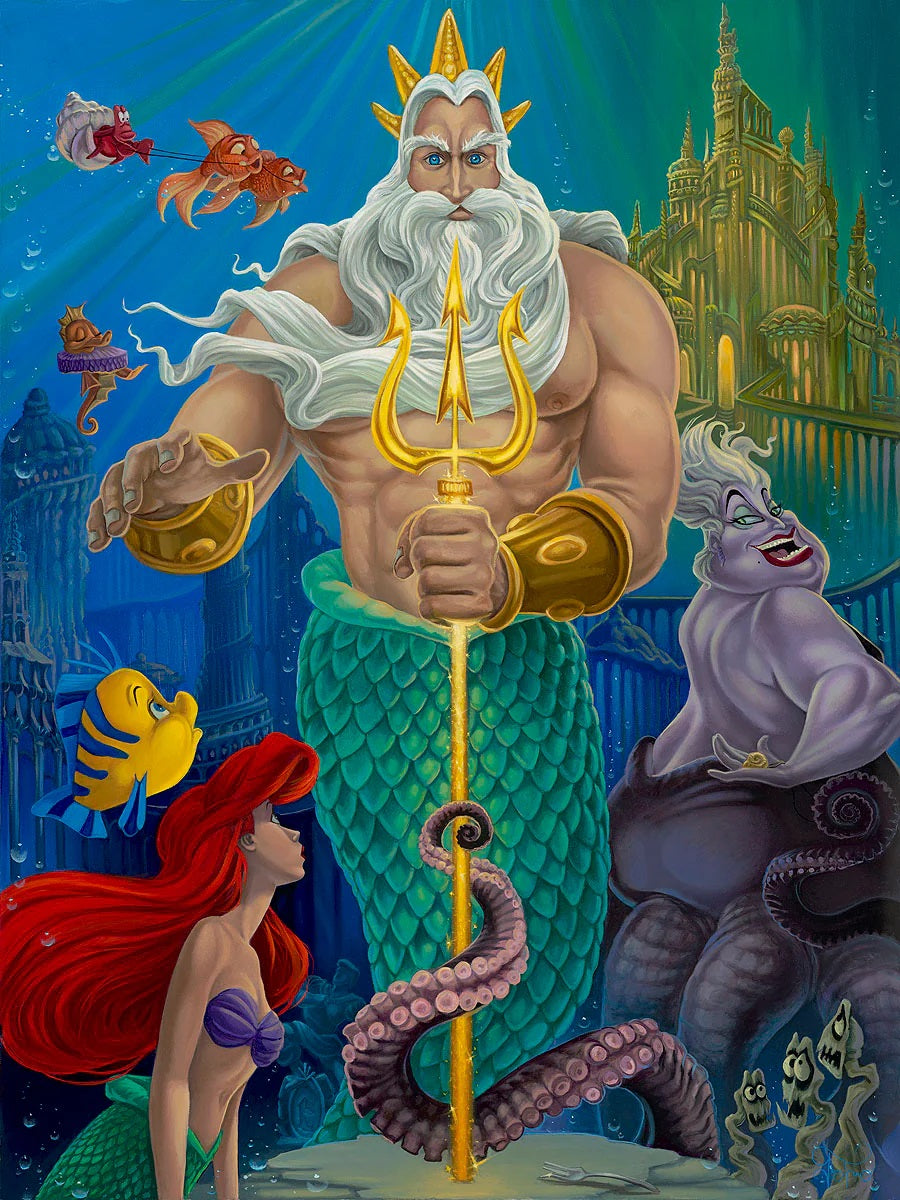 Triton Kingdom Disney Art By Jared Franco Disney Art On Main Street