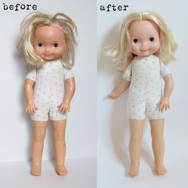 My Friend Mandy doll before and after makeover