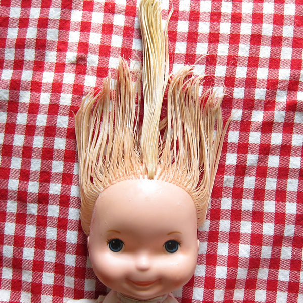 doll hair combed smooth