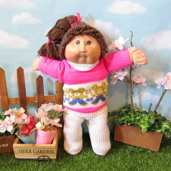 GREAT Details about   Cabbage Patch Reddish Brown Hair W/Brown Eyes&Dimples W/Original Clothing 
