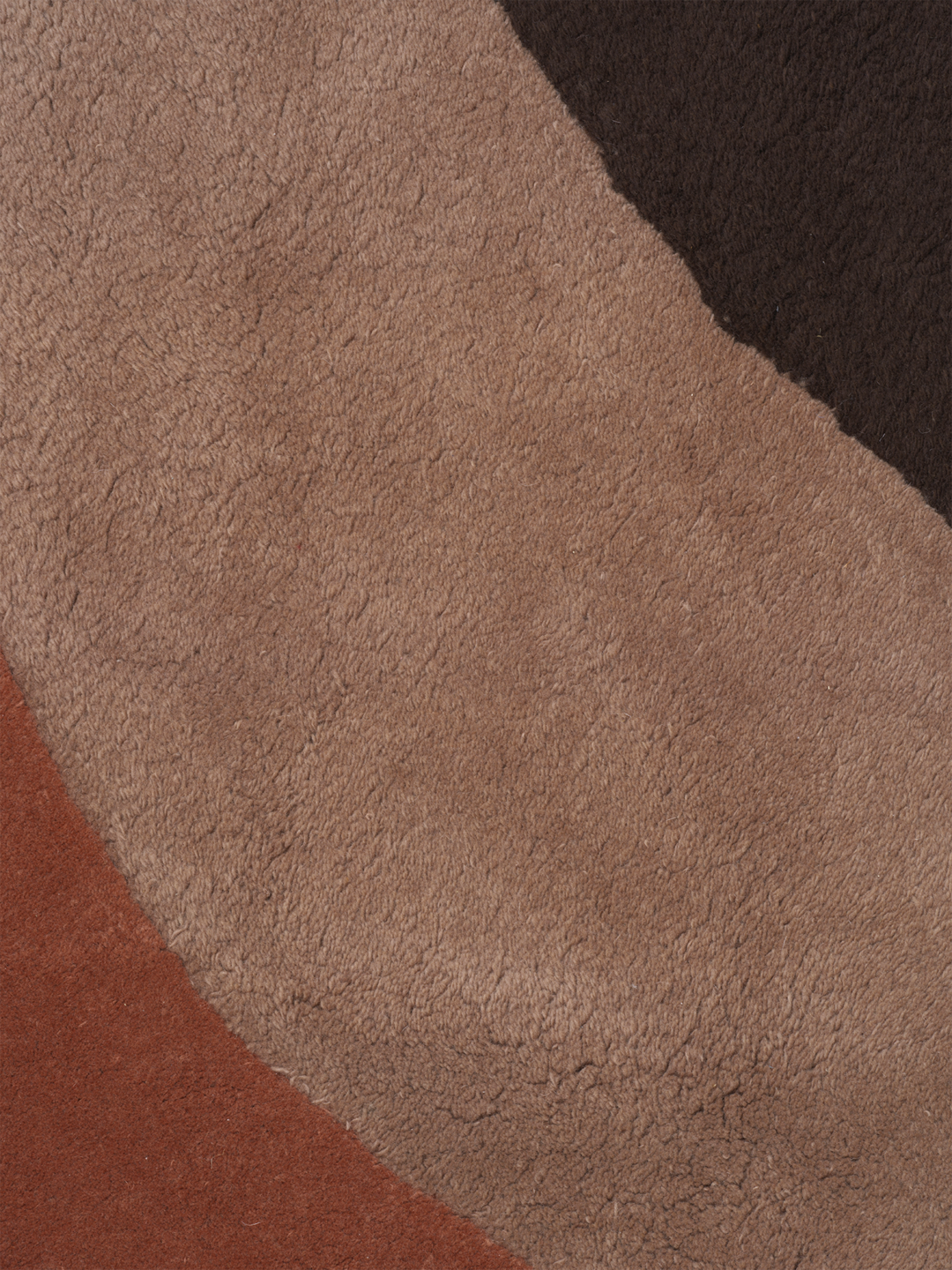 View Tufted Rug in Red Brown by Ferm Living