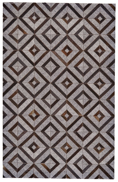 Canady Hand Woven Brown and Gray Rug by BD Fine Flatshot Image 1