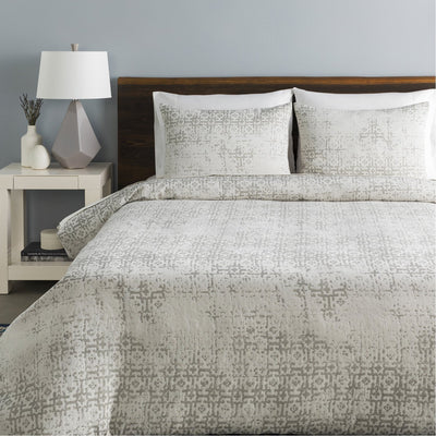 Abstraction ASR-1000 Bedding in Light Gray by Surya