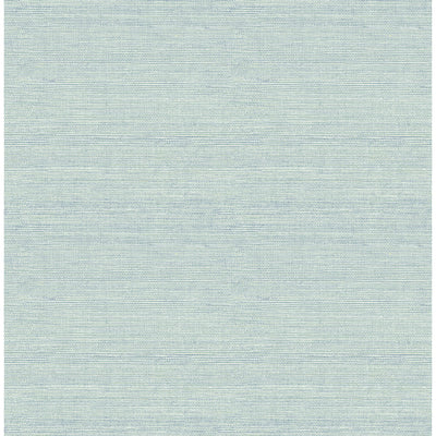 Agave Imitation Grasscloth Wallpaper in Aqua from the Pacifica Collection by Brewster Home Fashions