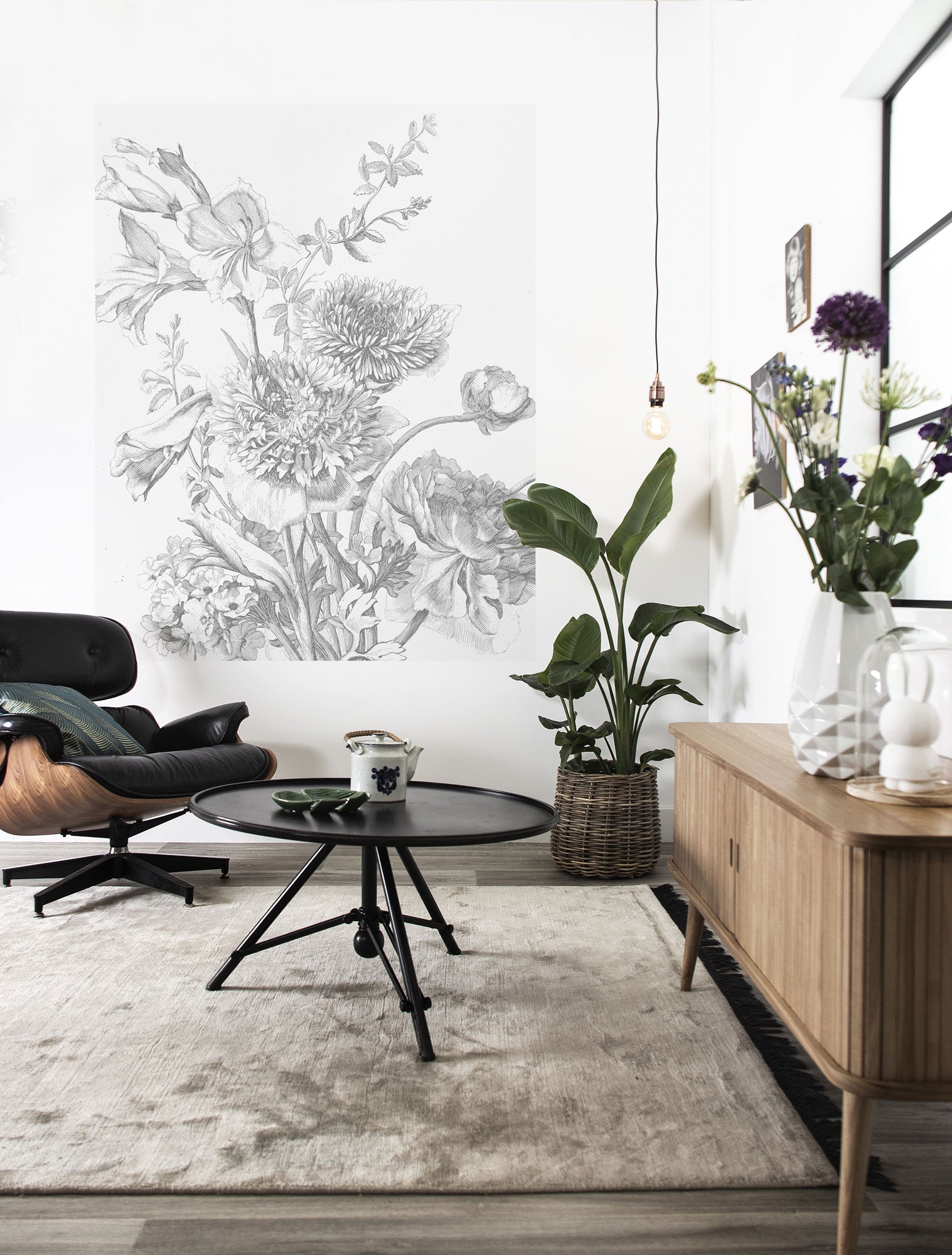 nevel ontwikkeling Centraliseren Engraved Flowers 013 Wallpaper Panel by KEK Amsterdam – BURKE DECOR