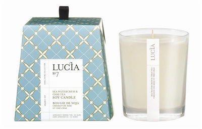 Lucia Sea Watercress & Chai Tea Candle design by Lucia