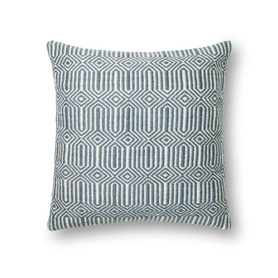 Blue & Ivory Indoor/Outdoor Pillow by Loloi