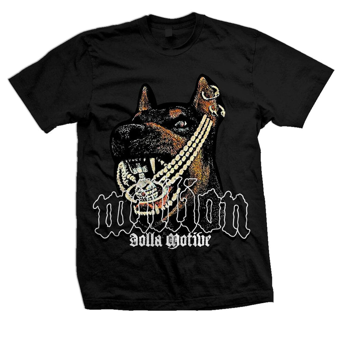 Million Dolla Motive Men Doberman Pinscher T Shirt Black