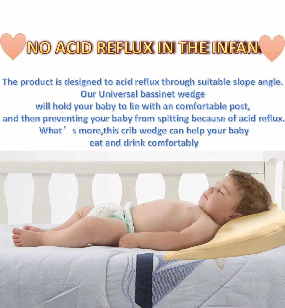 Baby wedge pillow NO ACID REFLUX 