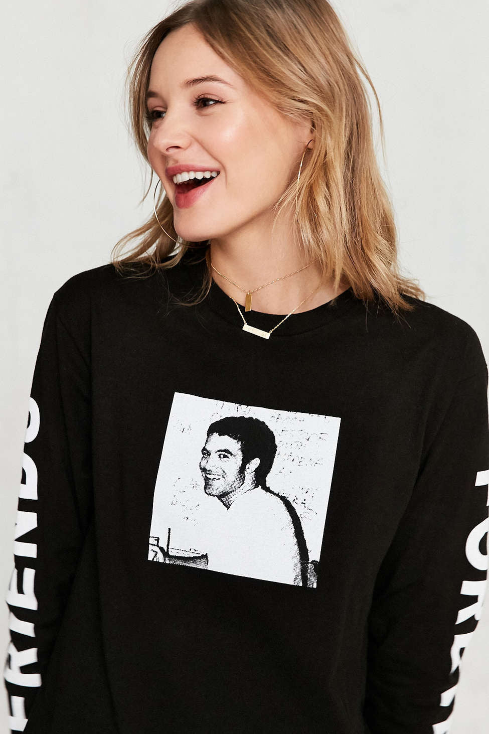 Urban Outfitters photo of model in a Myspace Tom t-shirt