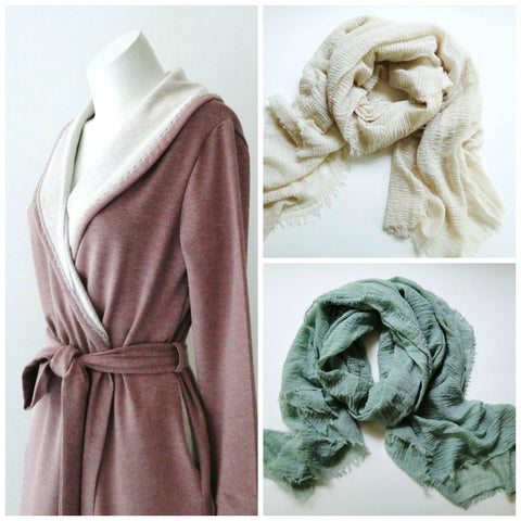summer scarf linen, organic sleepwear