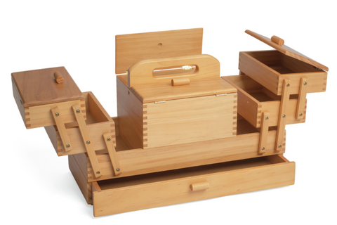 Wooden Storage Box for Sewers and Painters