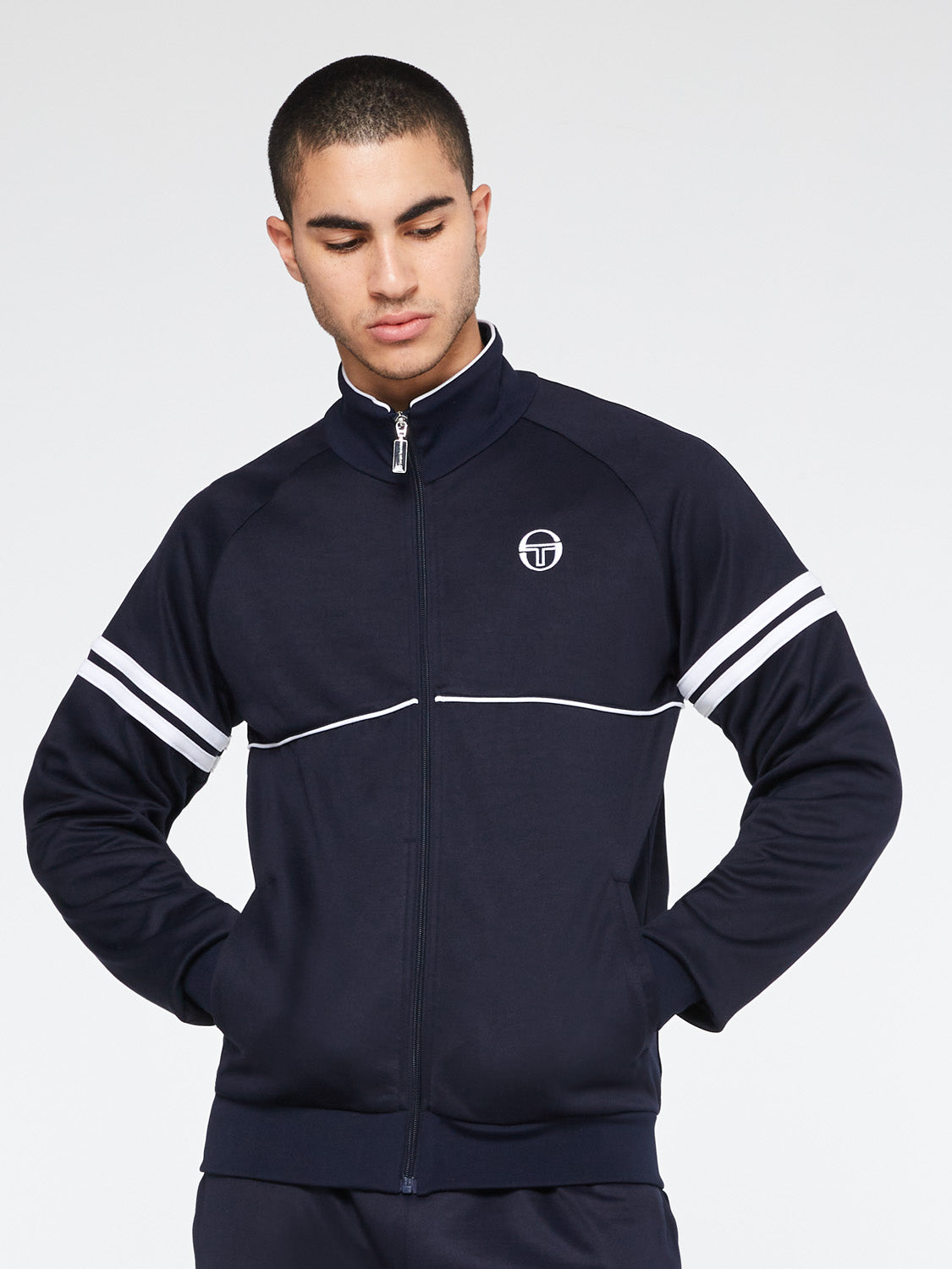 tracksuit Orion Sergio Tacchini Star Track Top in Claret & Sky warm up jacket 