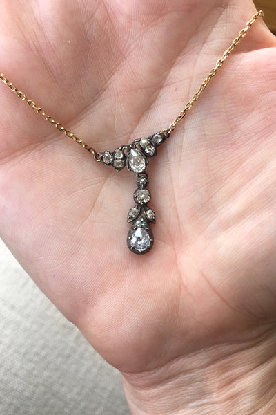 Antique Diamond Pendant & Necklace – QUITOKEETO