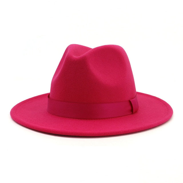 pink fedora hat