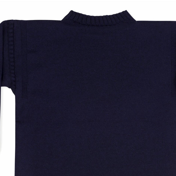 Traditional Navy Guernsey from Guernsey Woollens