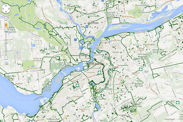 Ottawa Fixie Bike Pathways