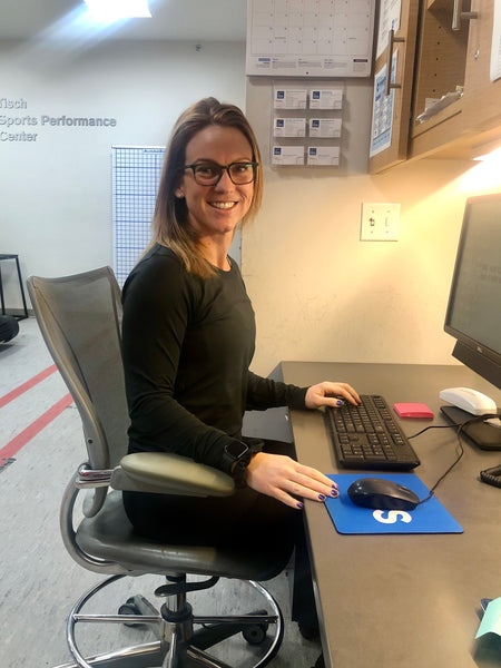 Pam Geisel at Desk