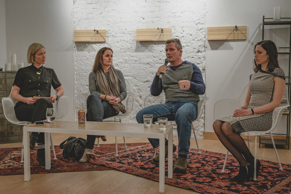 Panelists at the Run Collective Run Safety Awareness Week Event at Lululemon