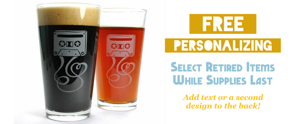 Free personalizing select retired items while supplies last