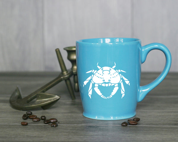 Crab Mug in standard sky blue