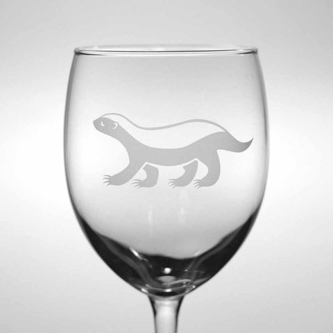 honey badger wine glass