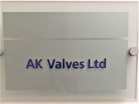 AK Valves Ltd - Office Sign