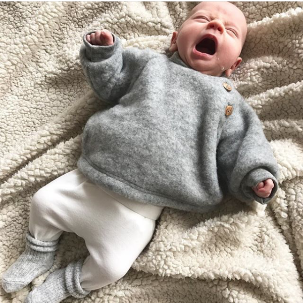 grey baby jumper