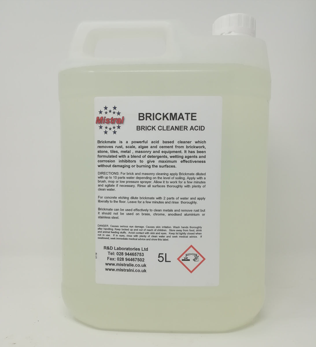 Buy Premium Brick Cleaner Acid Concentrate Uk Removes Scale