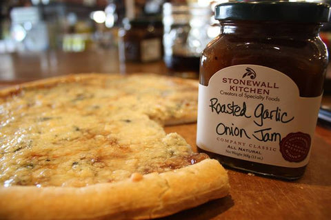 Roasted Garlic Onion Jam Pizza