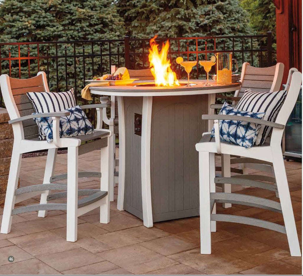 bistro fire pit set