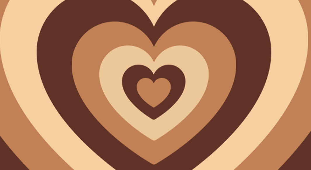 Brown Heart Wildflower Case Wallpaper - Debora Milke