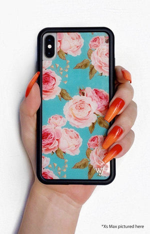 Blue Floral iPhone Xs Max Case