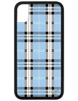 Blue Plaid iPhone Xr Case