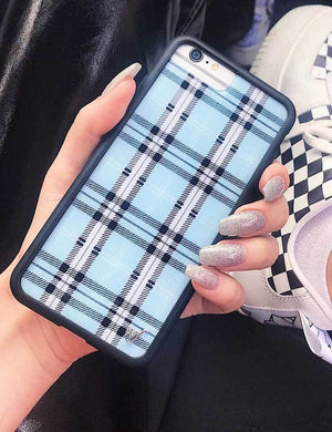 Plaid iPhone 6/7/8 Plus Case | Blue