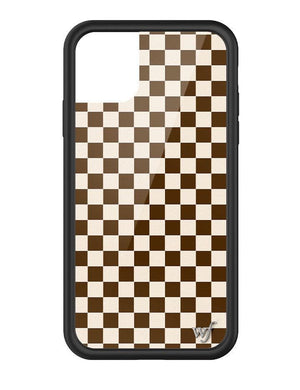 wildflower checkers iphone 11pro|brown
