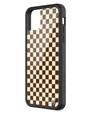 wildflower checkers iphone 11promax|brown
